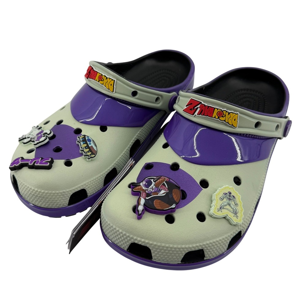 Crocs Dragon Ball‎ Z Frieza Classic Clog Men 8/Women 10 M8/W10 Jibbitz Comfy NWT